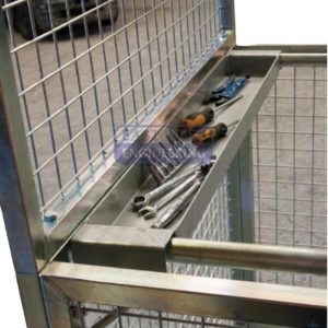 Forklift Man Cage Tool Tray